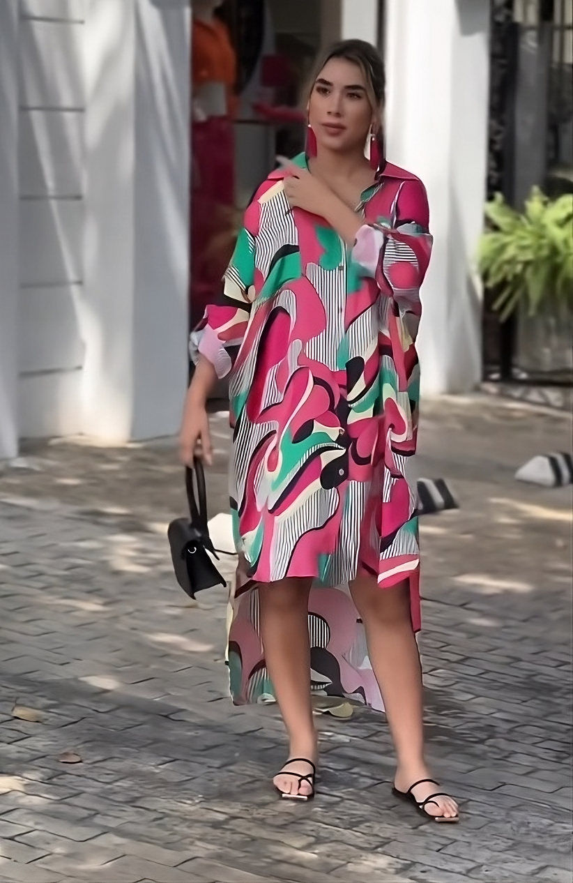 Forest Fanatic | Pink Knee-Length Dress