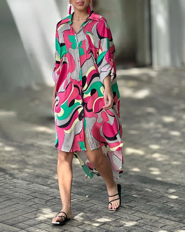 Forest Fanatic | Pink Knee-Length Dress