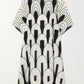 Monochrome Magic | Black & White Party-Wear Kaftan