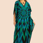 Resort Wear Green Kaftan Dress