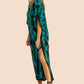 Resort Wear Green Kaftan Dress