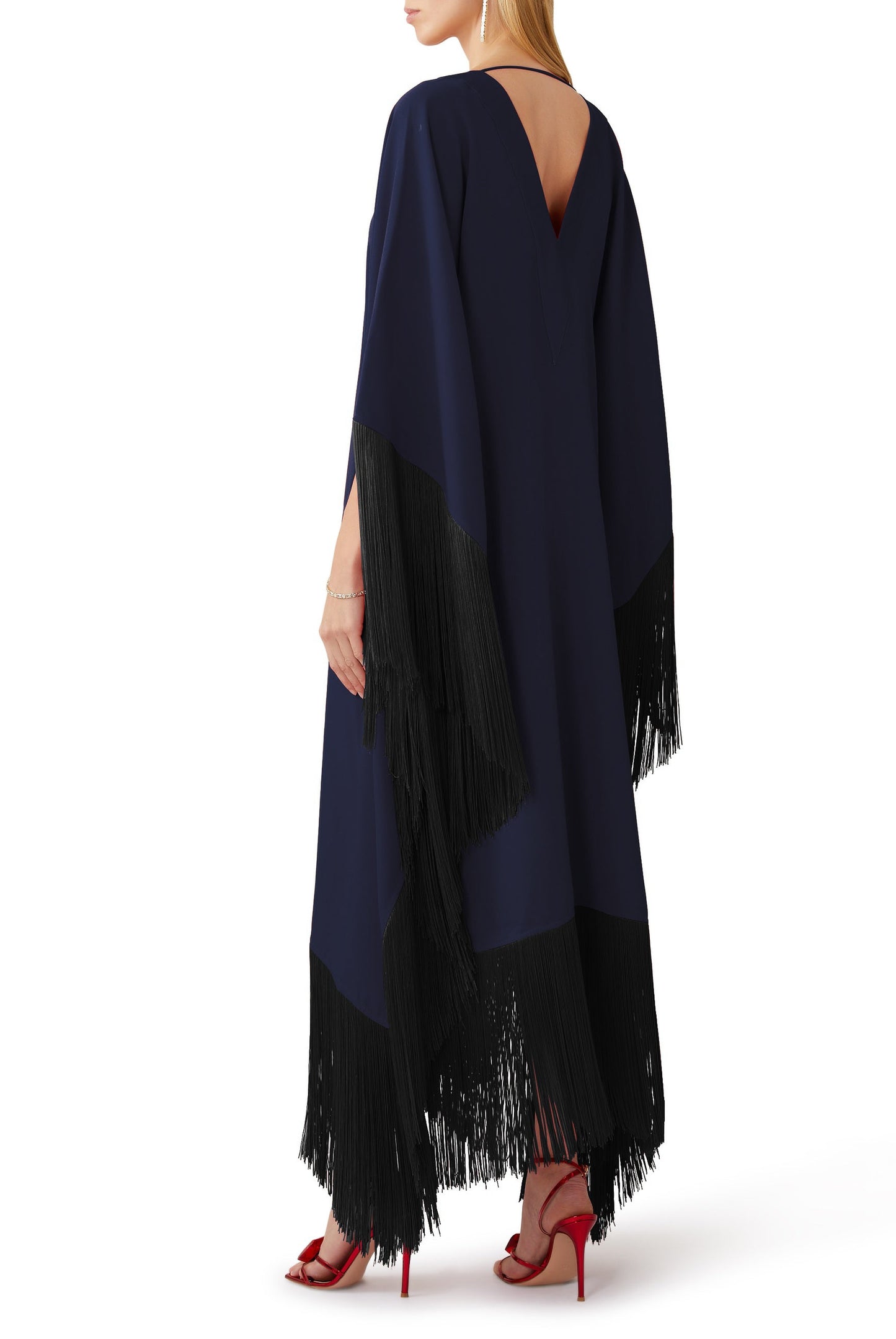 Fringe Fiesta | Navy Blue Kaftan