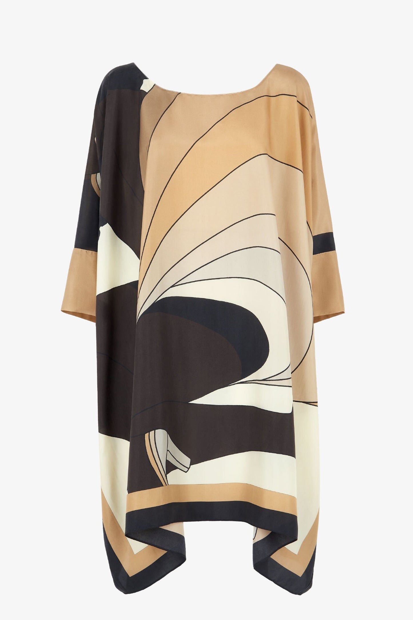 Desert Storm | Brown Mid-Length Kaftan