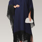 Fringe Fiesta | Navy Blue Kaftan