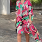 Forest Fanatic | Pink Knee-Length Dress