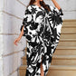 Knotty Nice | Black Floral Kaftan Dress