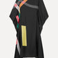 Earthen Threads Party Wear Beach Kaftan Kimono Crepe Dress-J5599