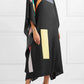 Earthen Threads Party Wear Beach Kaftan Kimono Crepe Dress-J5599