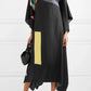 Earthen Threads Party Wear Beach Kaftan Kimono Crepe Dress-J5599