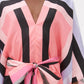 Earthen Threads Party Wear Beach Kaftan Kimono Crepe Dress-J5707